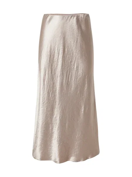 MM De satin fustă Alessio bej