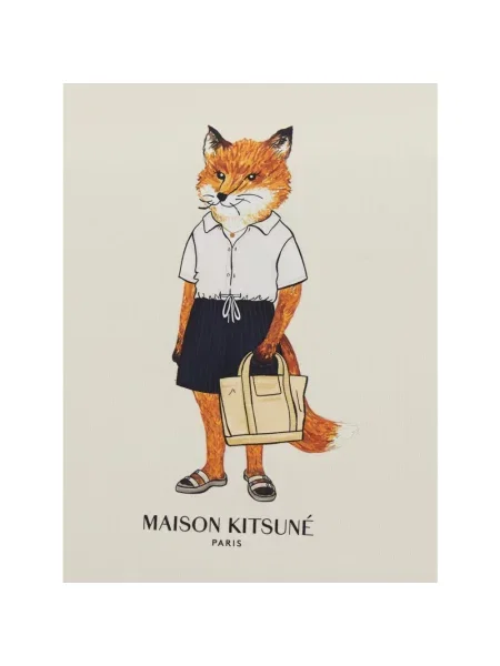 Torba Maison Kitsune beżowa