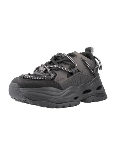 Pantofi Buffalo din dantelă negru