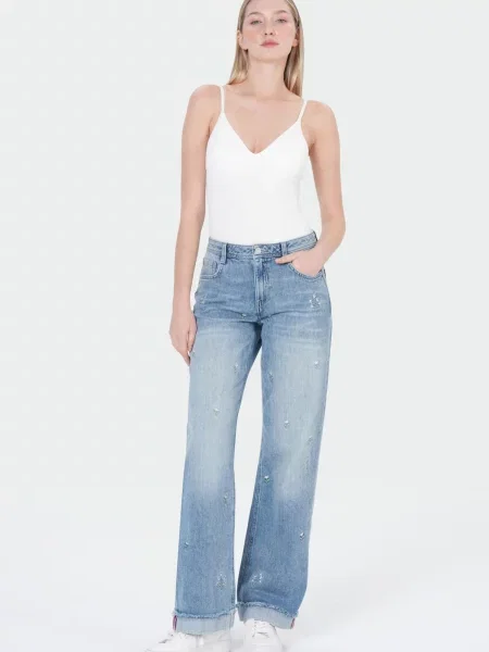 M.O.D MIRACLE OF DENIM Jeans denim albastru
