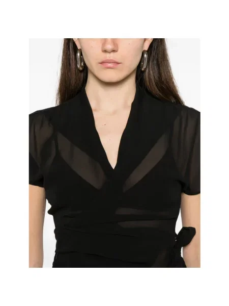 Bluzka Rick Owens kopertowa czarna