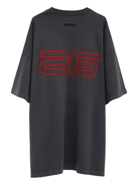 Тениска Fear Of God Essentials с принт сиво