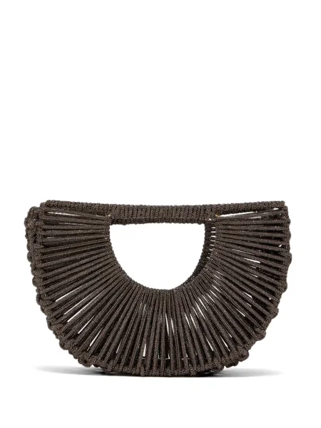 Torebka Hibourama z ćwiekami szara