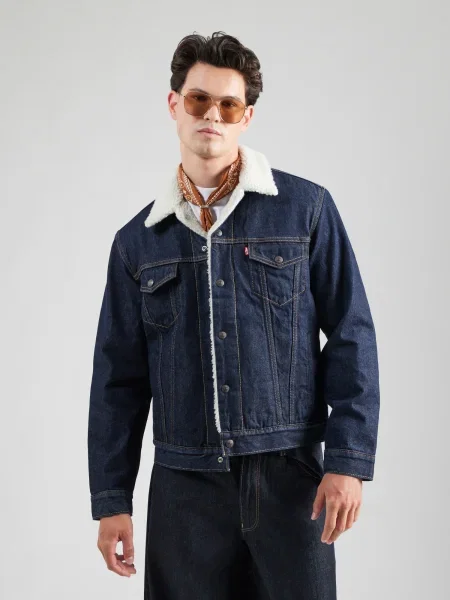 LEVI'S ® Prechodná bunda Type III Sherpa Trucker Jacket denim modrá