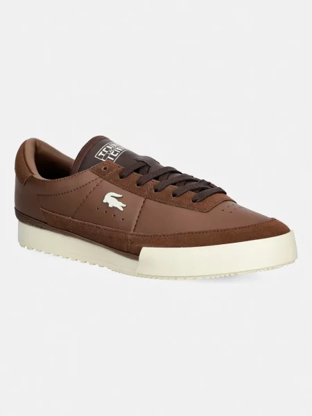 Usnjene superge Lacoste Aura Sneakers rjava