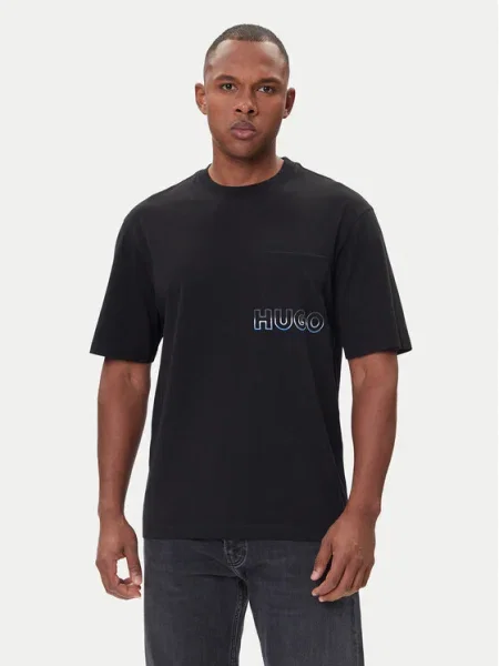 HUGO Tricou Nogoste negru