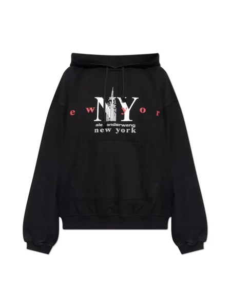 Bluza Alexander Wang z nadrukiem czarna