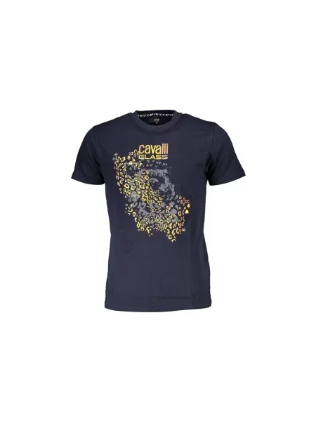 Tricou Cavalli Class cu mâneci scurte albastru