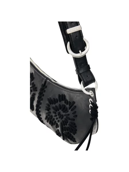 Hosszú crossbody táska Desigual fekete
