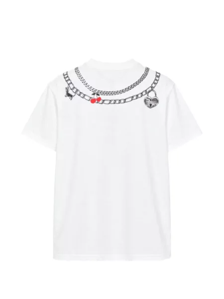 Tricou Rag & Bone cu imagine alb