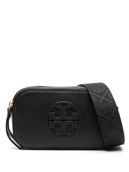 Geanta de piele Tory Burch din piele negru