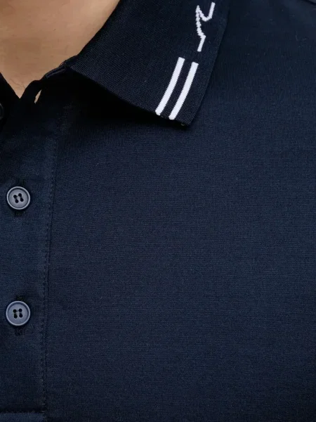 Gulerat tricou polo Paul & Shark cu dungi albastru