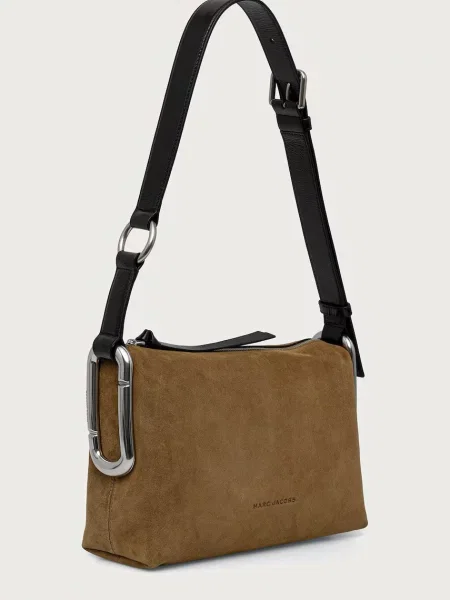 MARC JACOBS crossbody kabelka semišová SCENE MEDIUM SHOULDER zelená