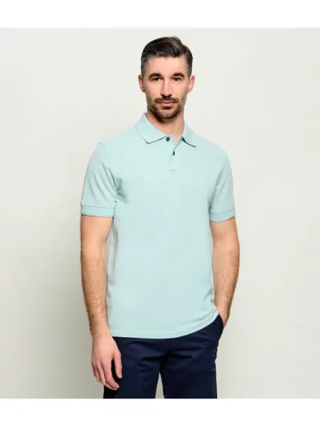 Tricou polo Boss portocaliu