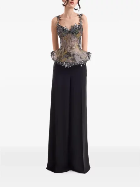 Pantaloni palazzo Gemy Maalouf negru