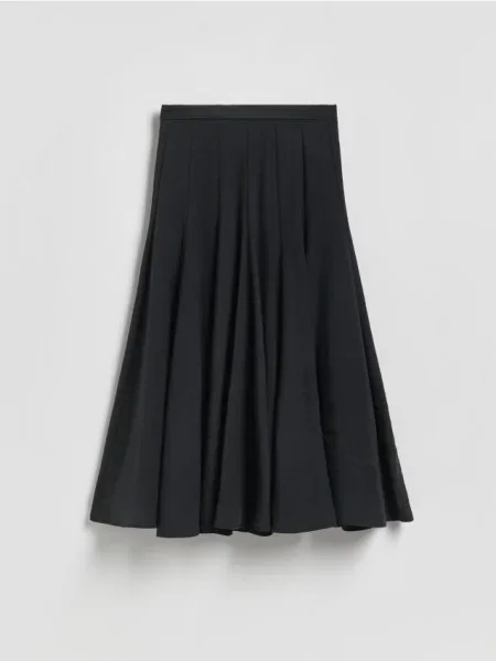 Reserved Fustă cu adaos de modal negru