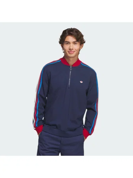 Bluza Originals half-zip czerwona