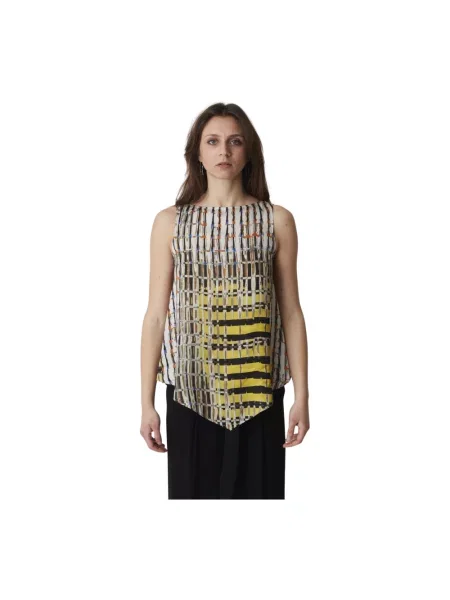 Wielobarwność top Manila Grace asymetryczny