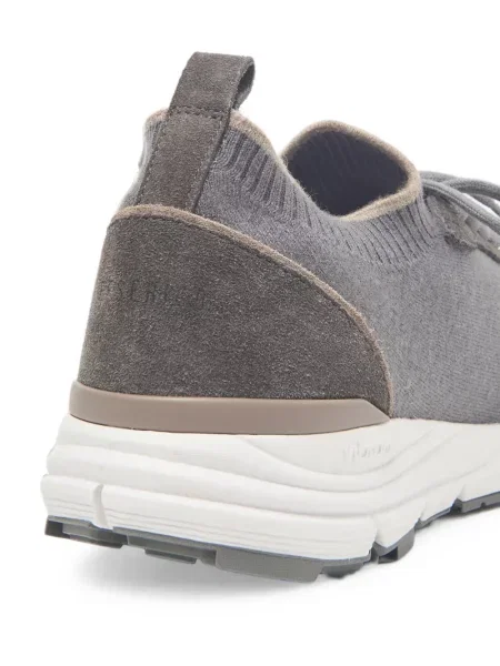 Sneakers Peserico σουέντ γκρι