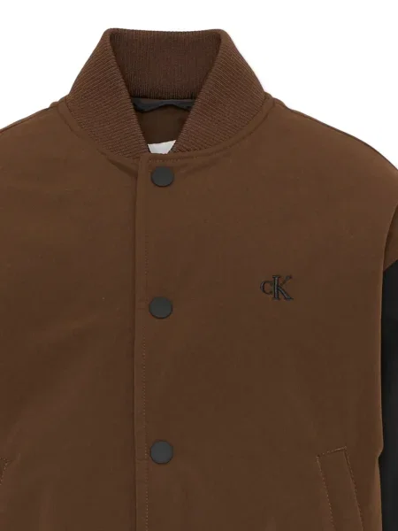 Geacă bomber copii Calvin Klein maro