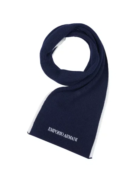 Fular Emporio Armani albastru