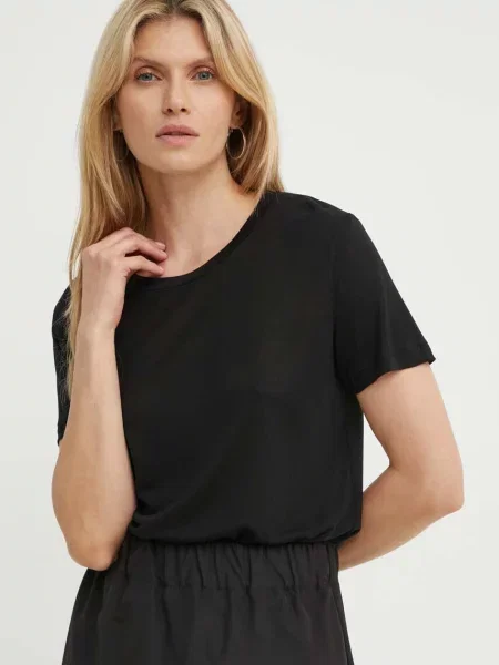 Tričko Bruuns Bazaar KatkaBB ss T-shirt černá