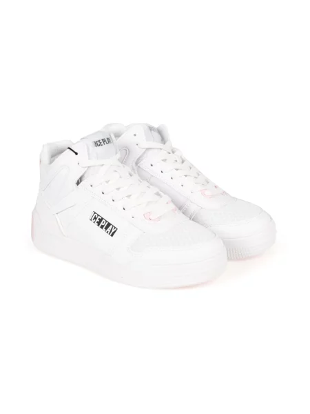 Sneakersy Ice Play skórzane białe