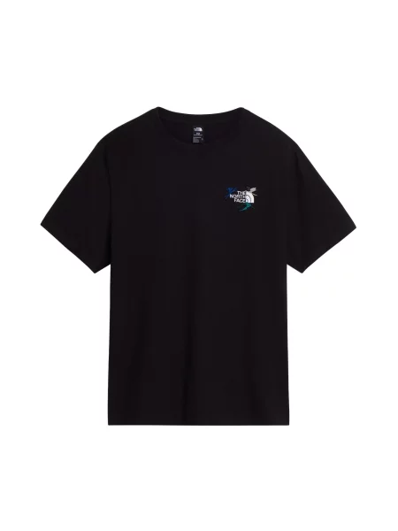 THE NORTH FACE Tricou Off Piste albastru / gri / verde smarald alb