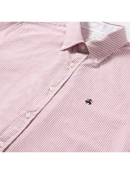 Koszula Brooks Brothers z twillu czerwona