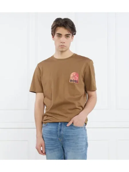 BOSS ORANGE Tricou TeeUniverse | Relaxed fit portocaliu