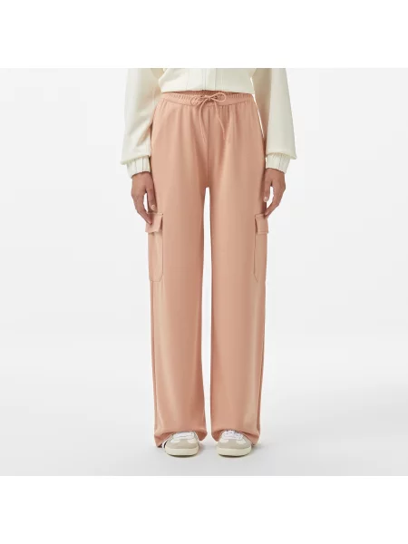 Lacoste Spodnie Dresowe Relaxed Fit różowe