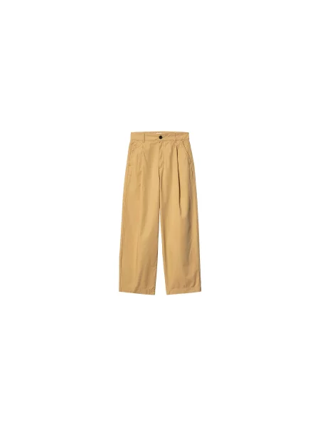 Carhartt WIP W Brexley Pant Bourbon Kobiety Spodnie Carhartt WIP Size: 29 żółty