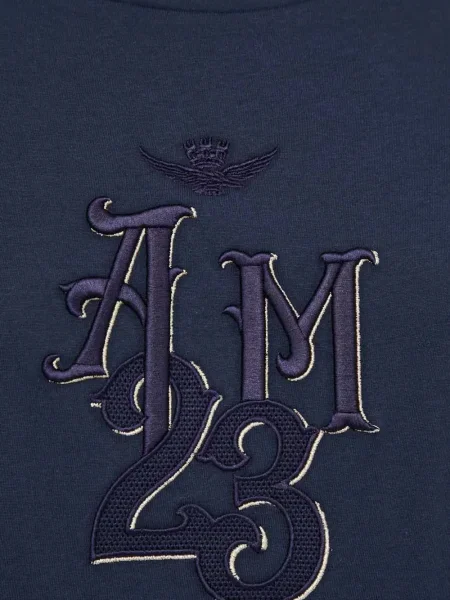 Тениска Aeronautica Militare бродирана синьо