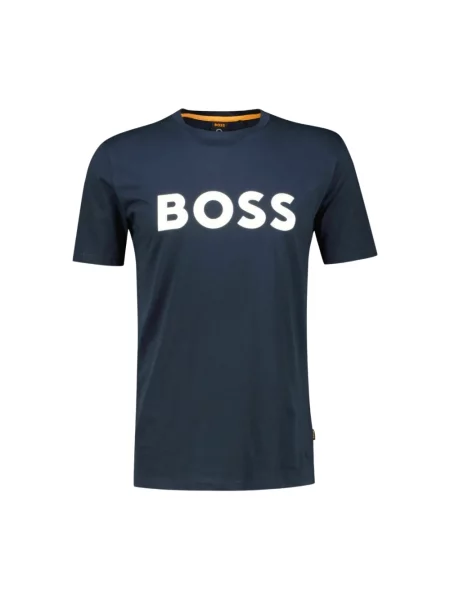 BOSS t-shirt plażowy granatowy wzorzysty niebieska