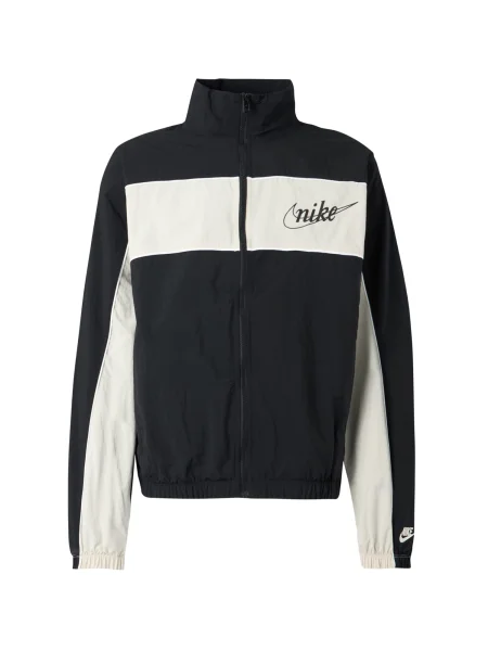 Nike Sportswear Prehodna jakna CLUB črna / naravno bela