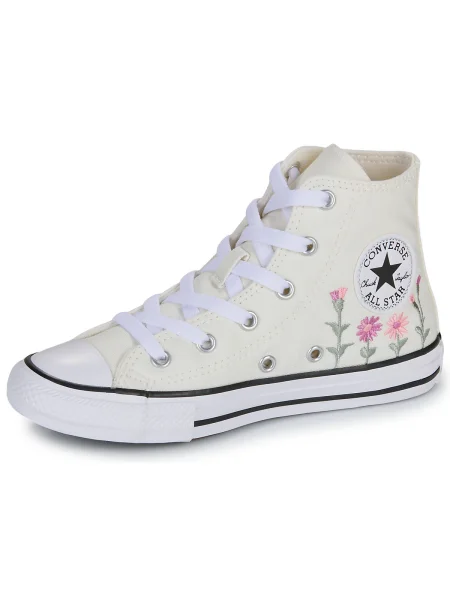 Členkové topánky Converse béžová