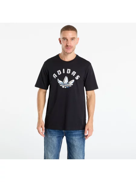 Тениска Adidas Originals с принт черно