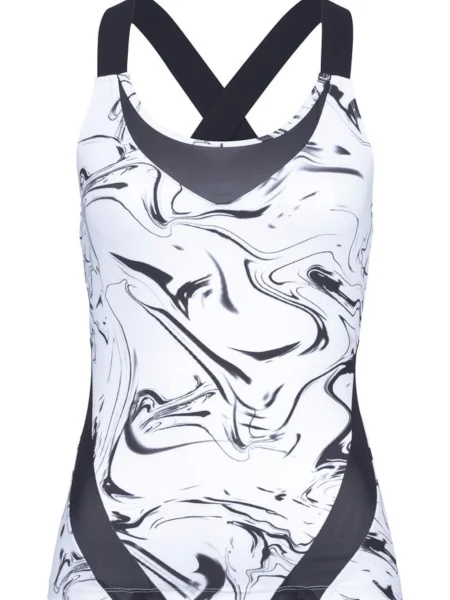 LASCANA ACTIVE Sport top negru alb