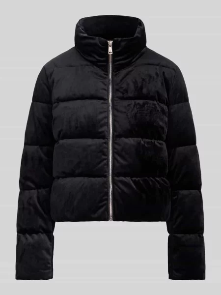 Kurtka pikowana z detalem z logo Lauren Ralph Lauren czarna