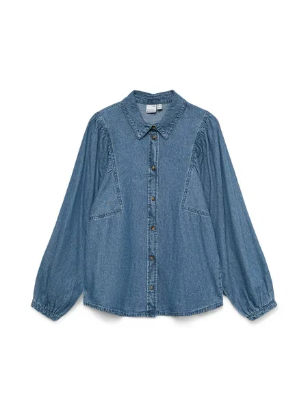 VERO MODA Bluză VMSITTA denim albastru