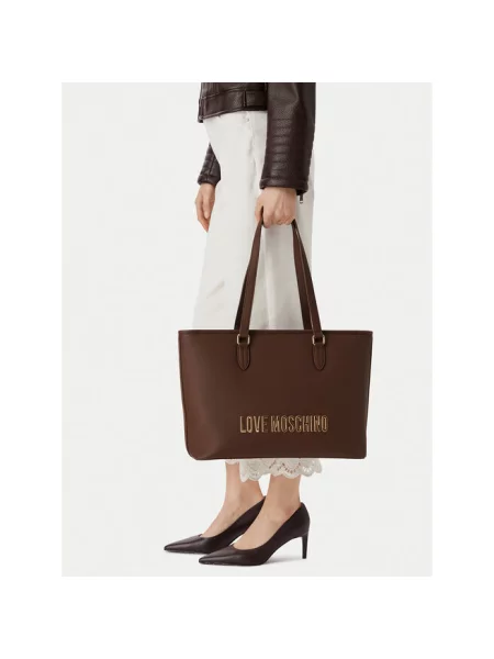 LOVE MOSCHINO Torebka brązowy