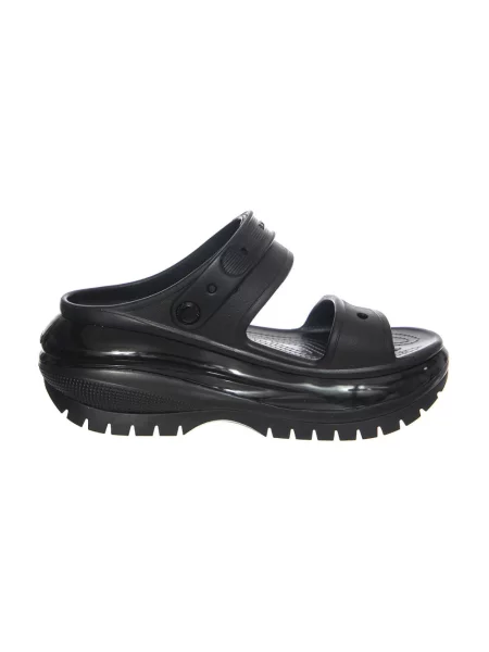 Crocs klapki Classic Mega Crush Sandal na platformie czarny