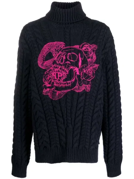 Sweter Philipp Plein niebieski