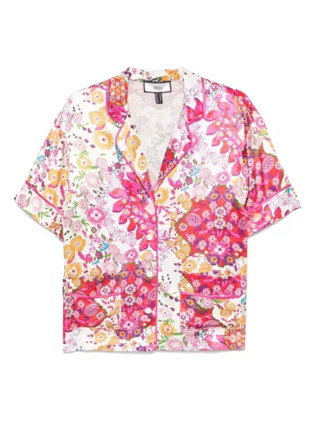 Cămașă Nissa cu imagine roz