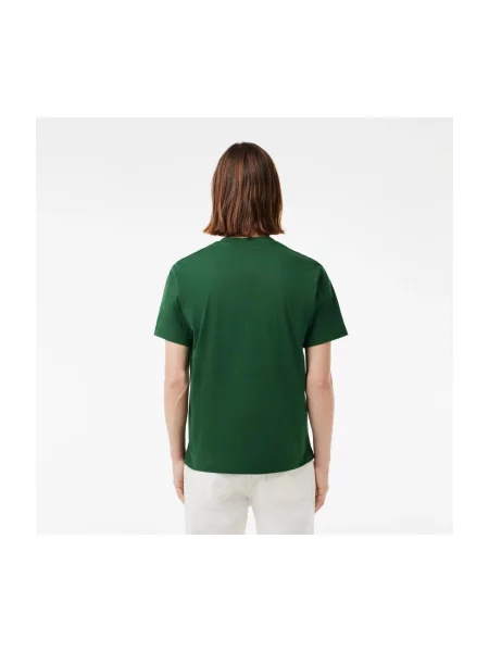 Cămașă Lacoste cu autograf clasică verde