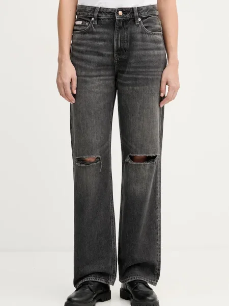 Calvin Klein Jeans Kavbojke črna