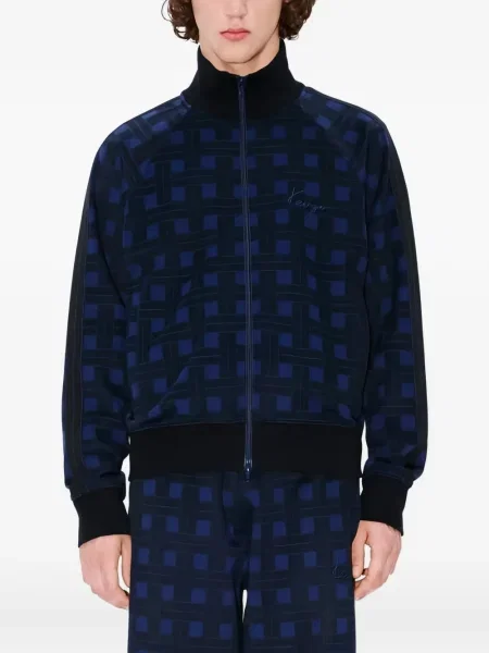 Geacă Kenzo din jacard albastru