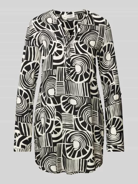 Sukienka mini z kołnierzem z lamówką Christian Berg Woman czarna