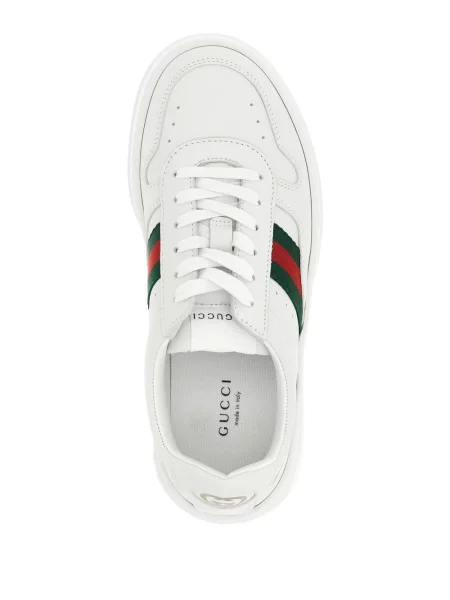 Sneakerși Gucci cu autograf alb