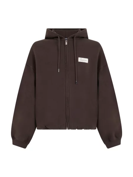 Bluza z kapturem Jacquemus brązowa